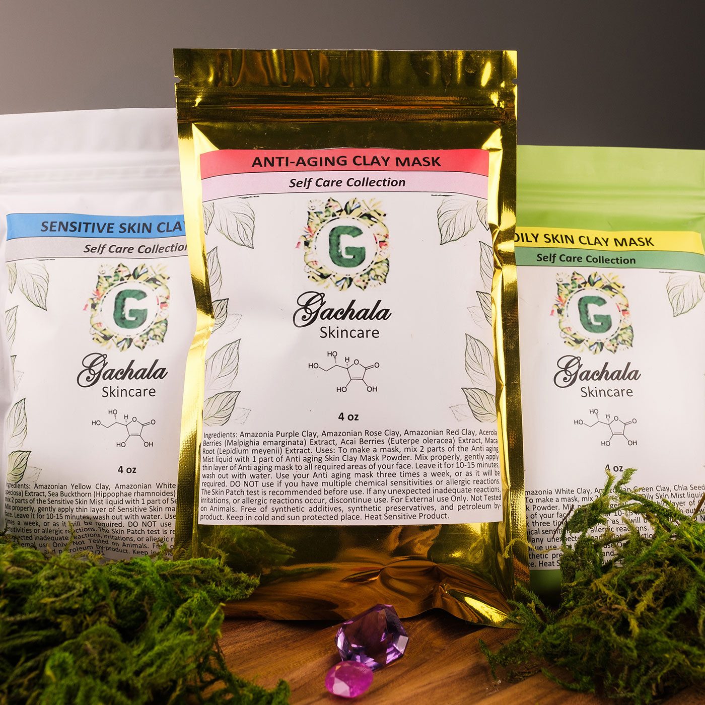 White Amazonian Raw Kaolin Clay for Sensitive Skin