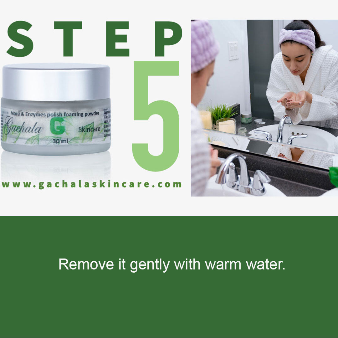 STEP 5 - Remove it gently with warm water.