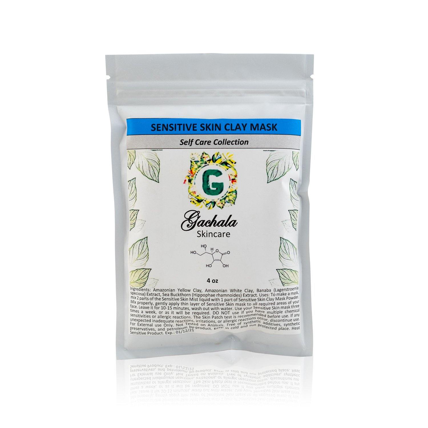 White Amazonian Raw Kaolin Clay for Sensitive Skin - GACHALA SKINCARE Pure and Organic Inc.